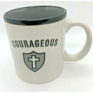 Be Strong & Courageous Mug Christian Art Gifts Religious Jesus God Faith  Cup